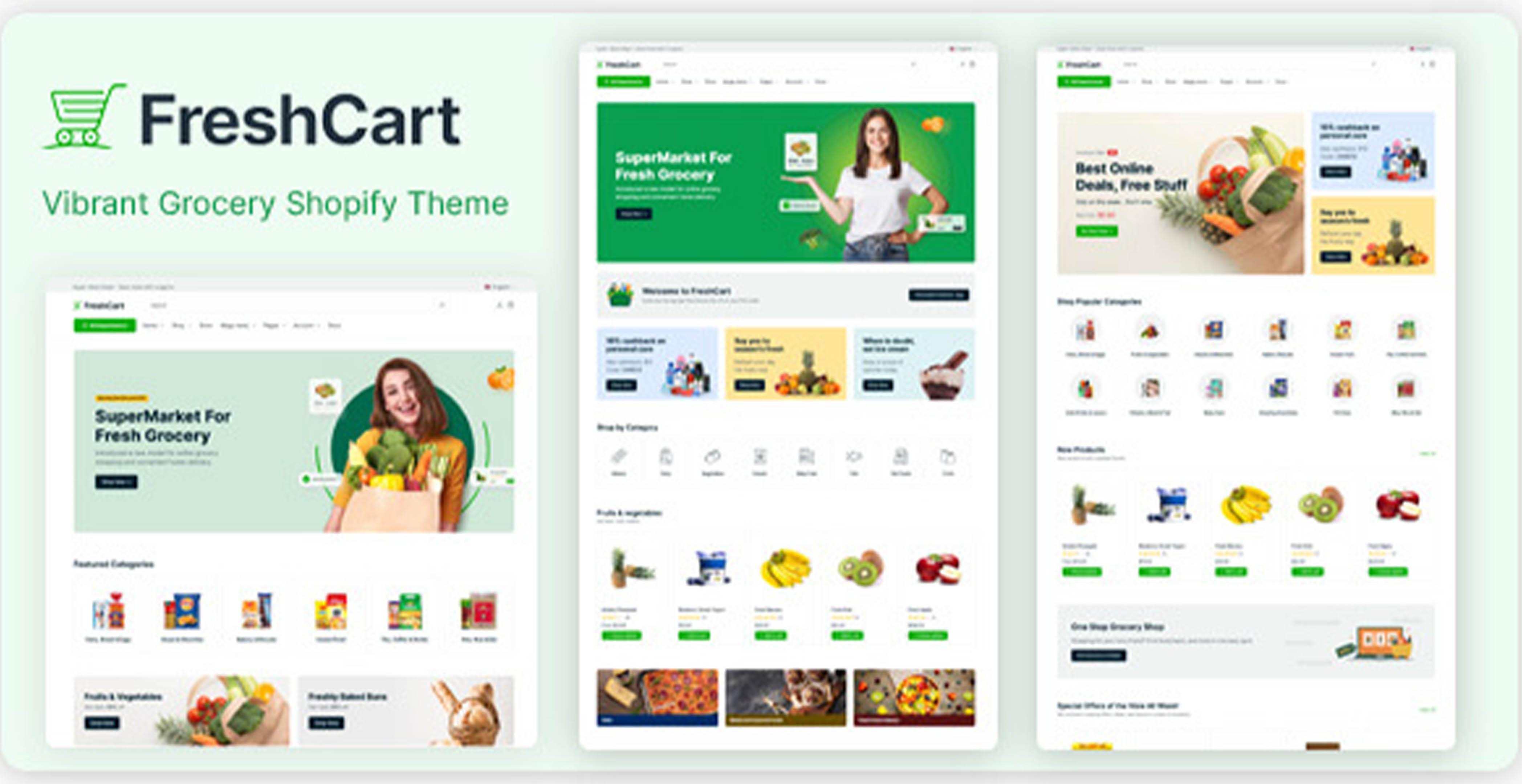 Freshcart - Thème Shopify pour épicerie