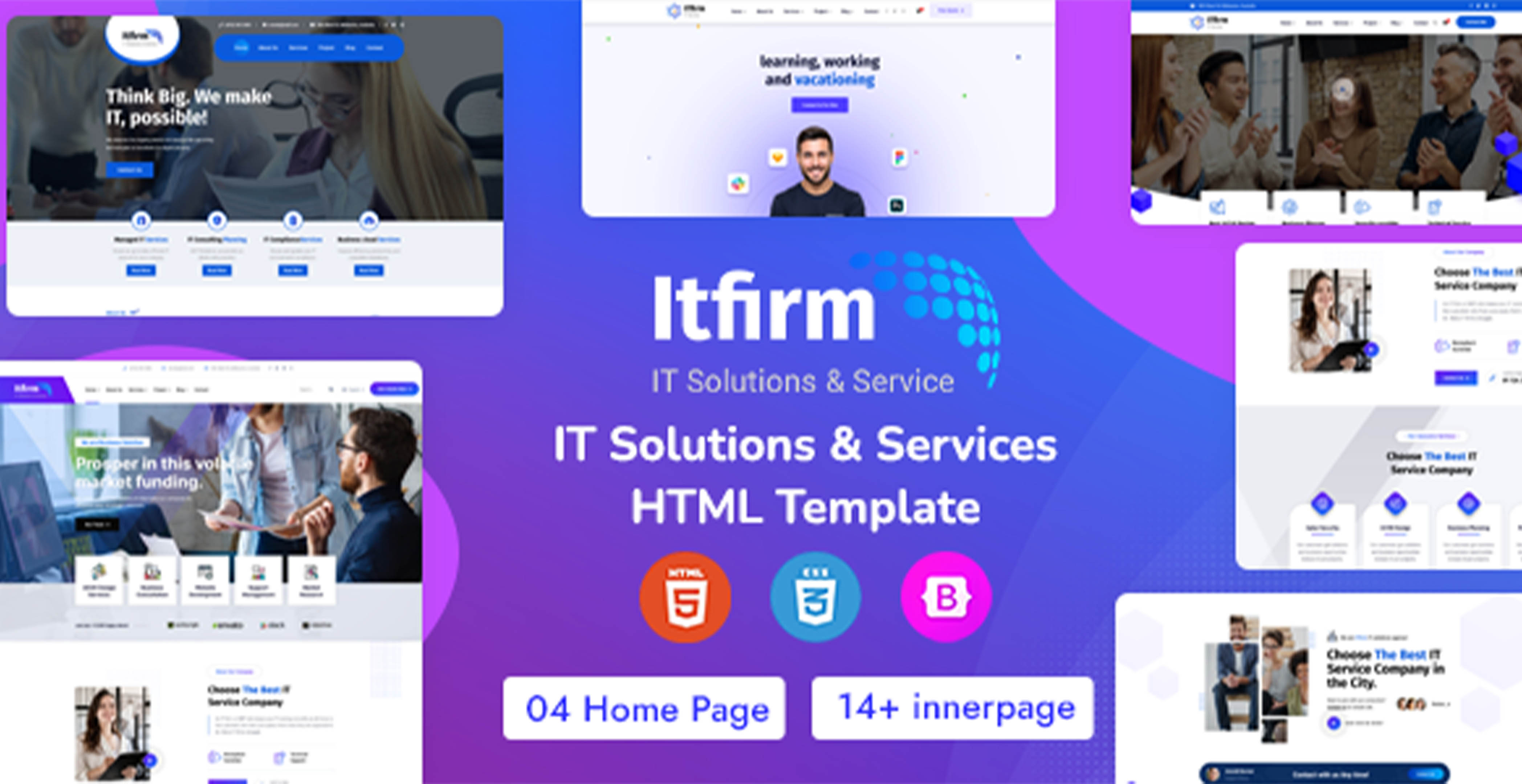 ITfirm - Modèle HTML de solutions et services informatiques
