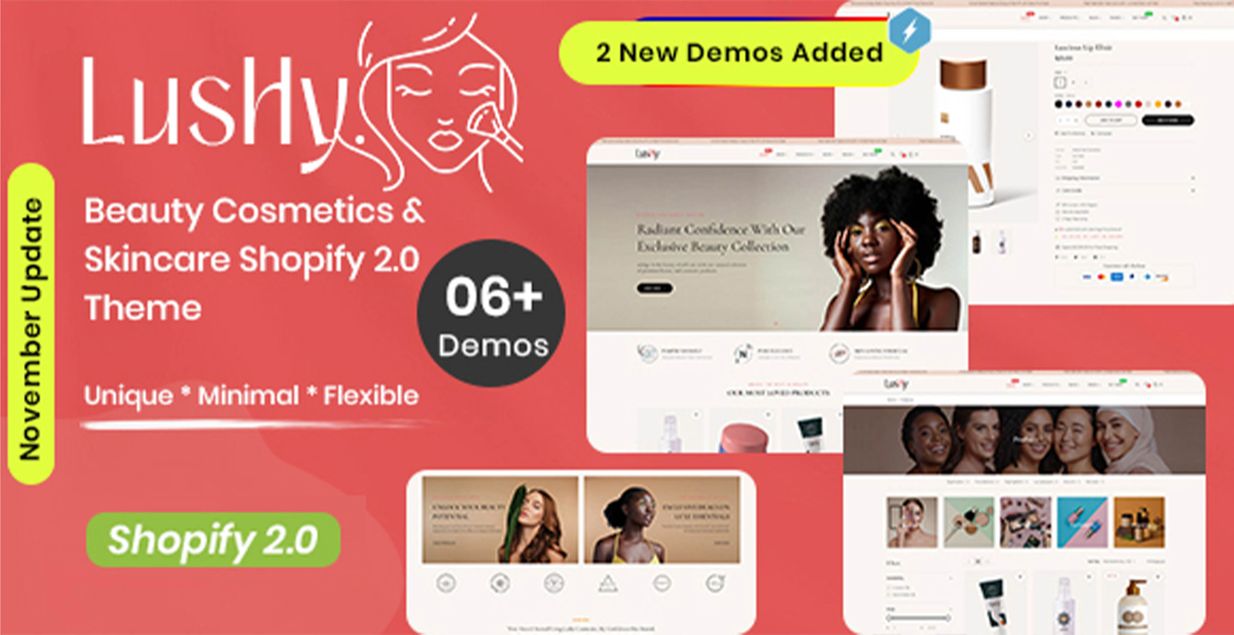 Lushy - Beauté, cosmétiques et soins de la peau Thème Shopify 2.0