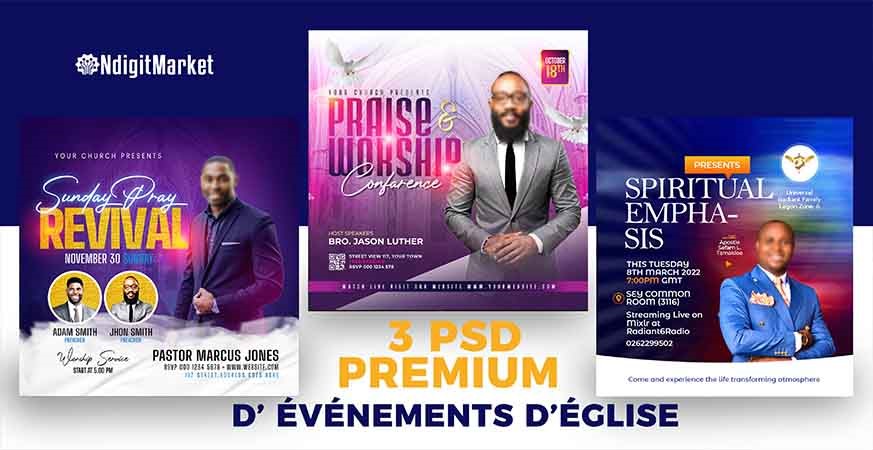 03 visuels professionnels pour événements d’église