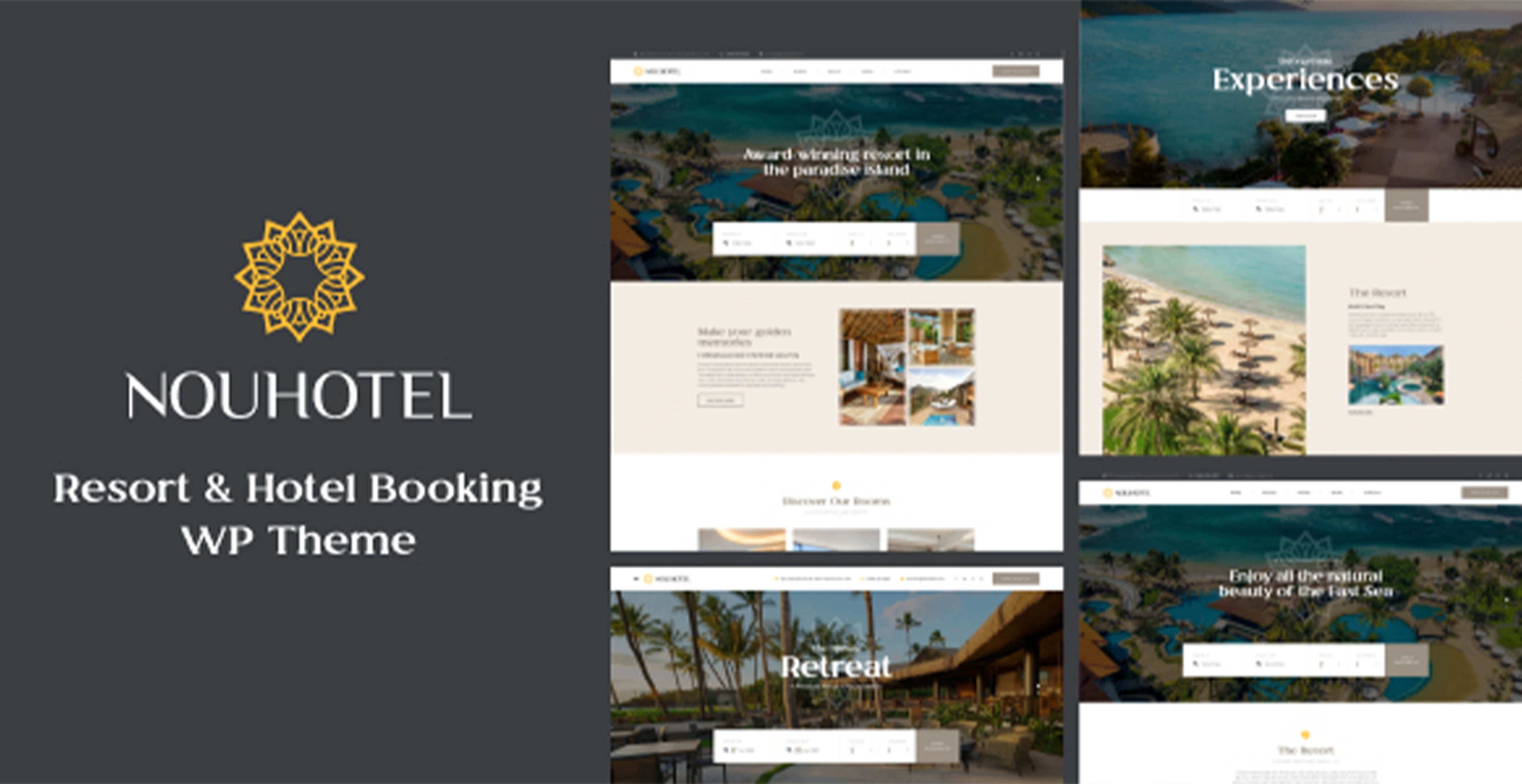NouHotel - Thème WordPress pour la réservation de centres de villégiature et d’hôtels