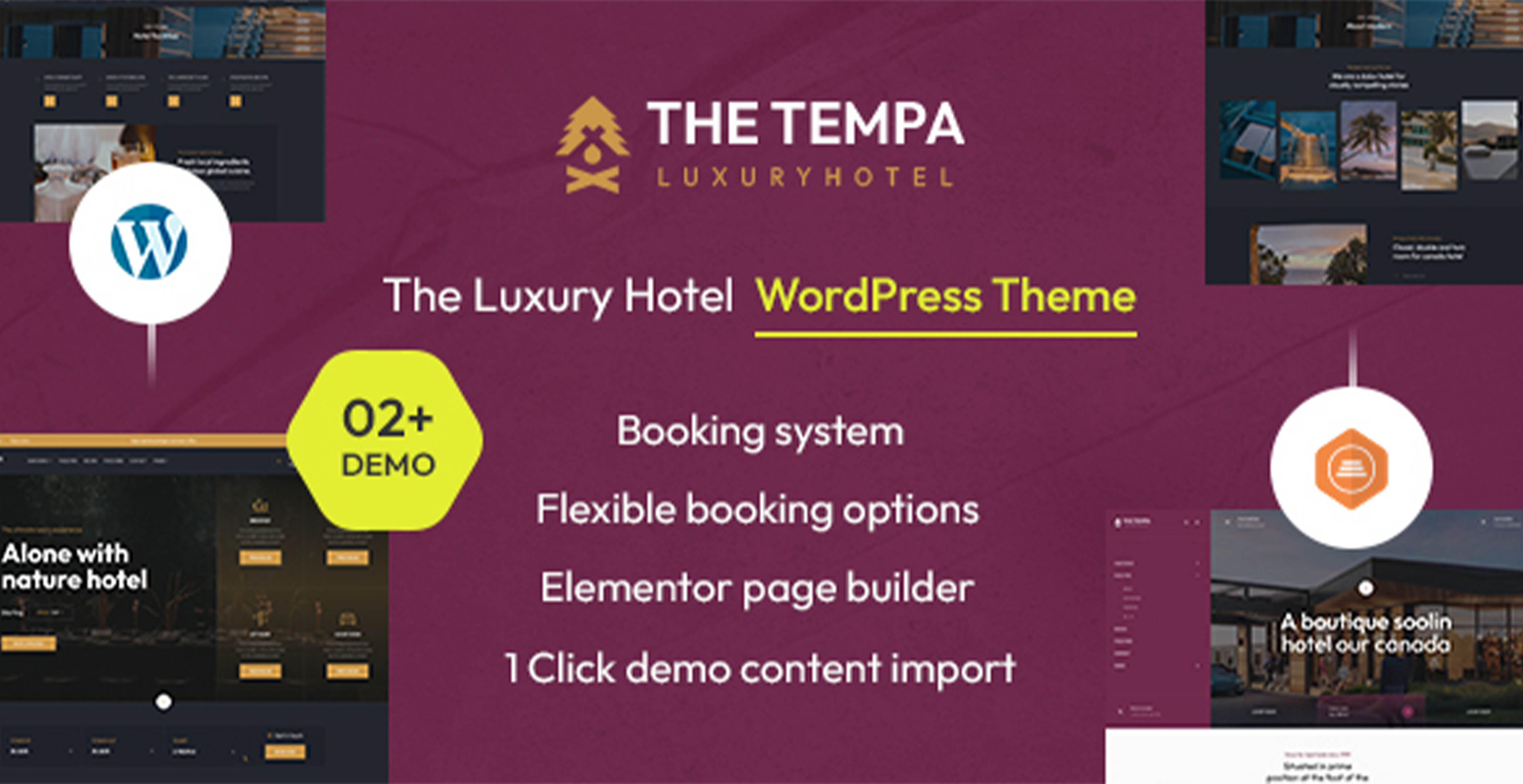 Tempa - L’hôtel de luxe WordPress