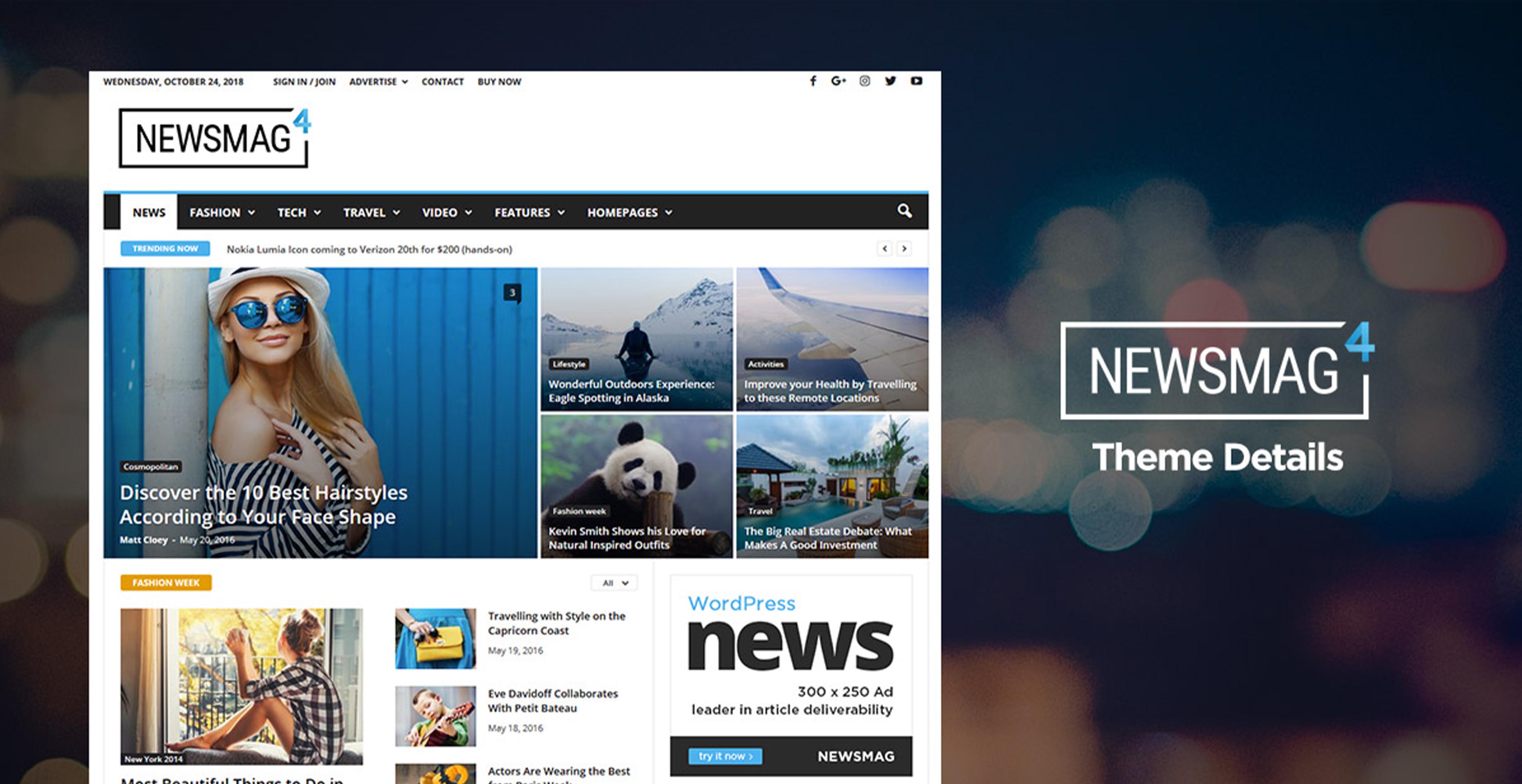 Newsmag - Thème WordPress pour journaux et magazines