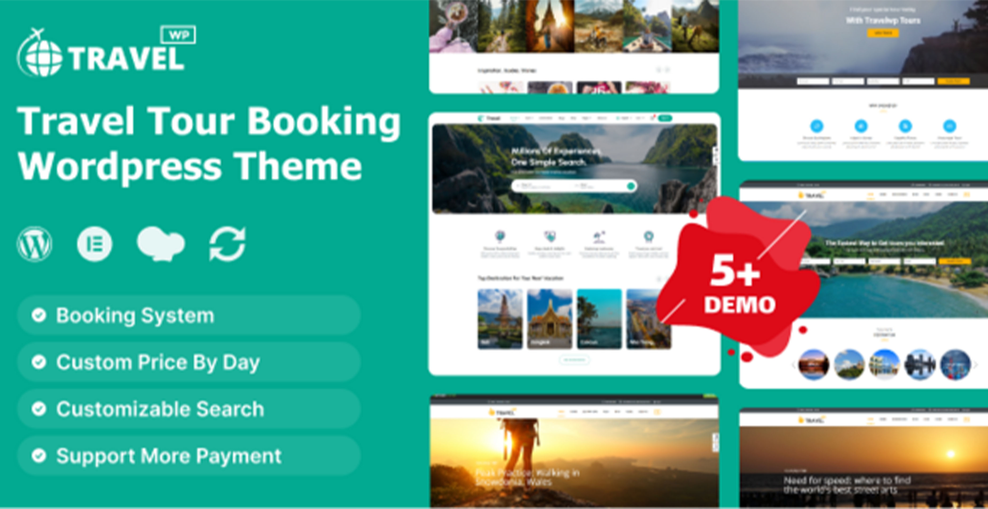 Travelwp- Thème WordPress de réservation de circuits