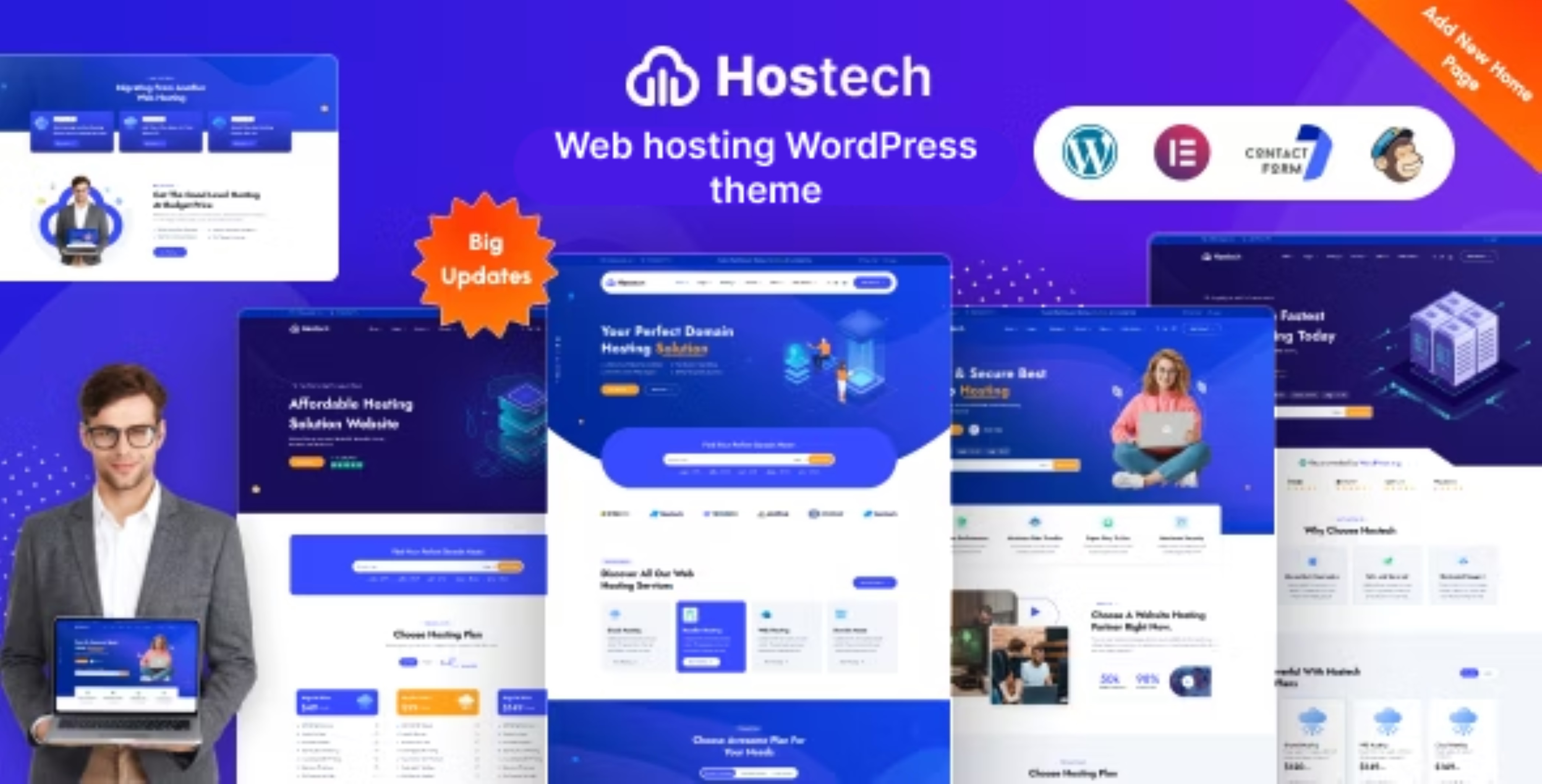 Hostech - Web Hosting Services React et NEXT JS Template