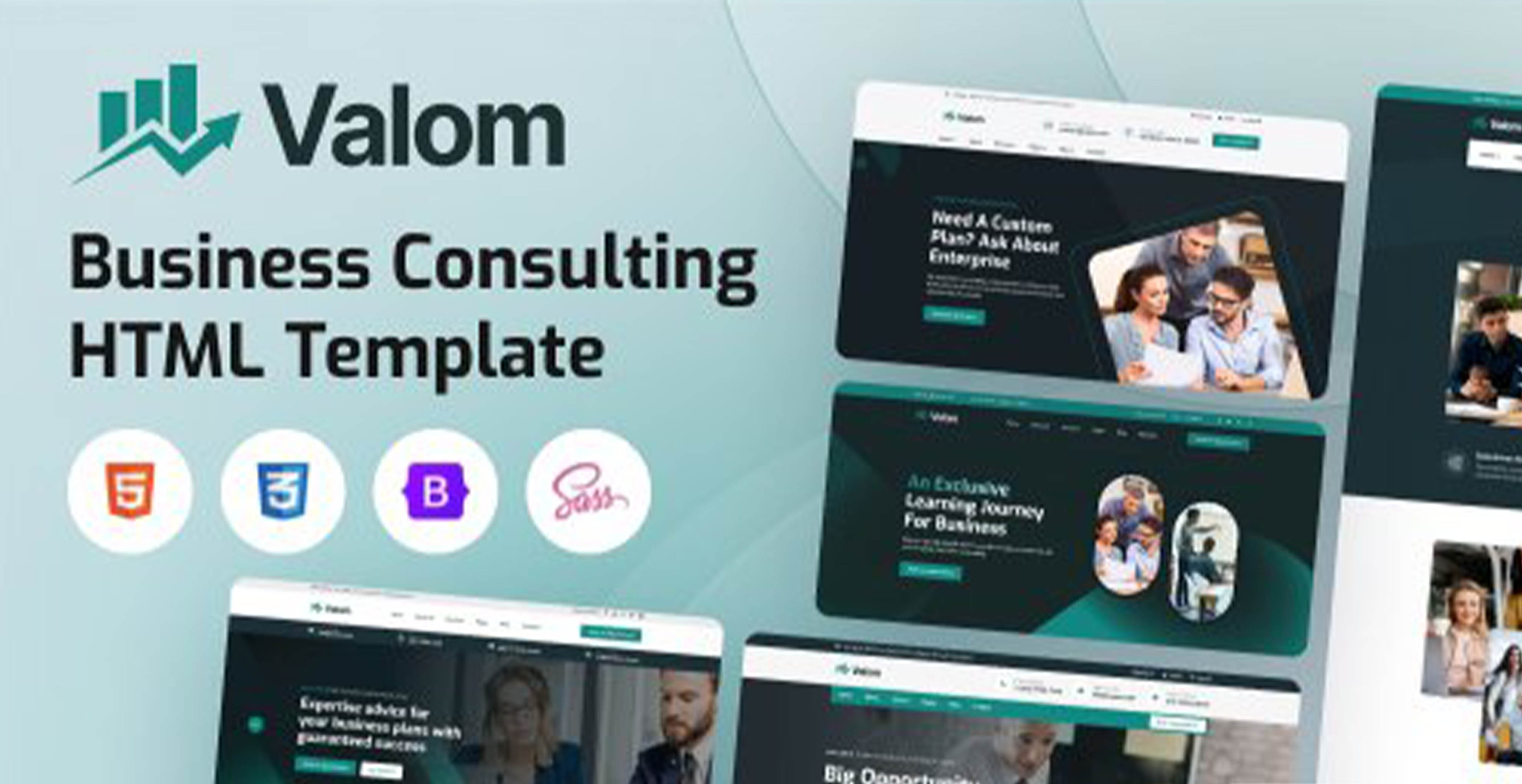 Valom - Modèle HTML de conseil aux entreprises