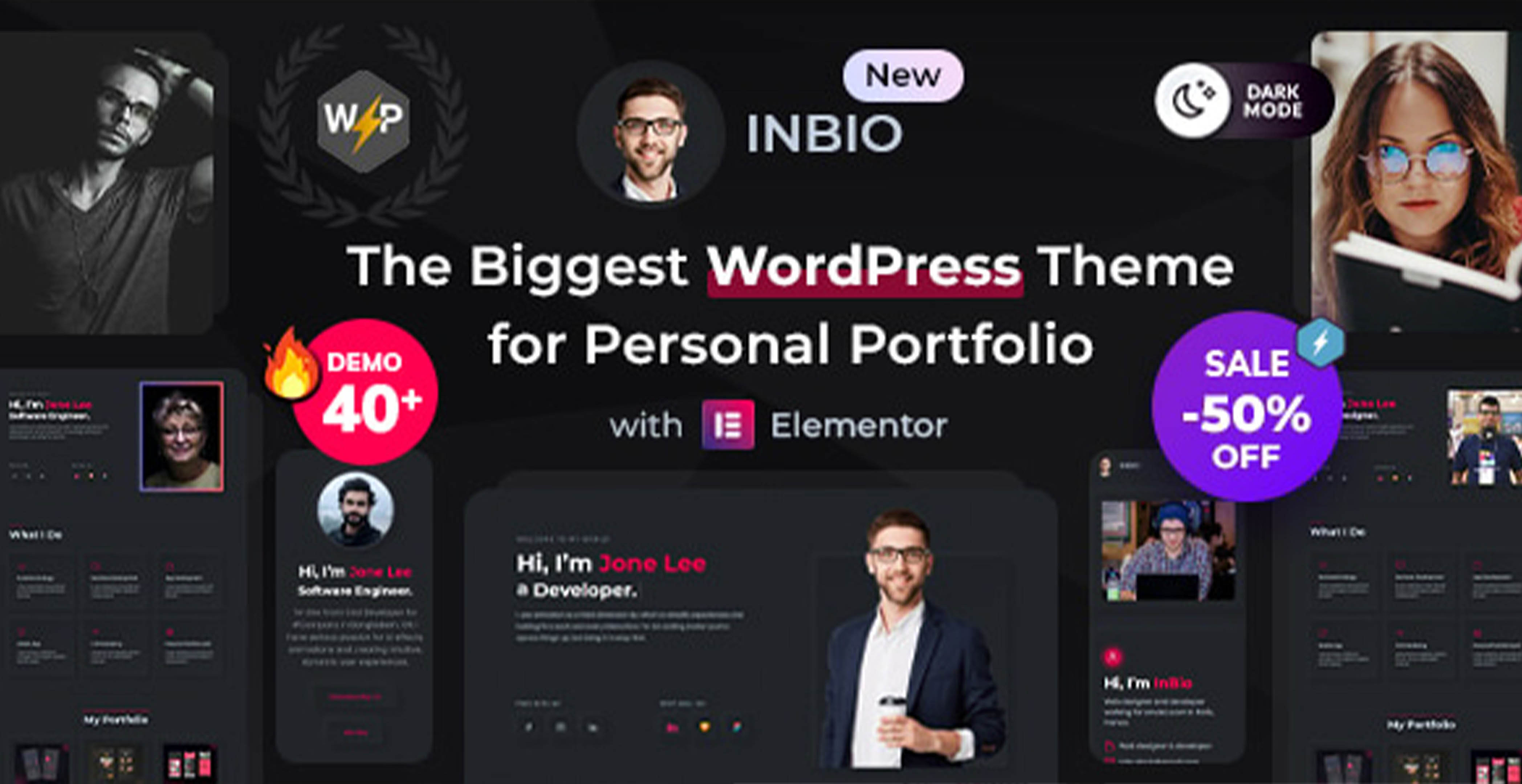 Thème WordPress pour portfolio personnel | Inbio