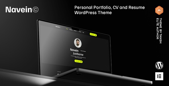 Navein - Thème WordPress pour portfolio personnel