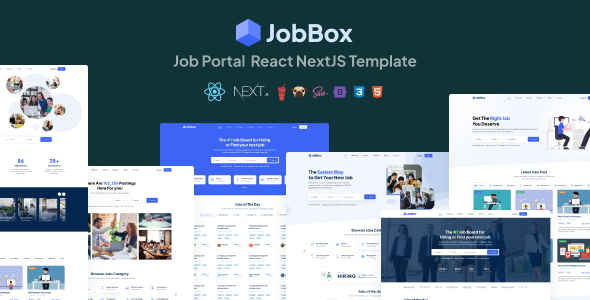 JobBox Modèle HTML  pour portail emploi