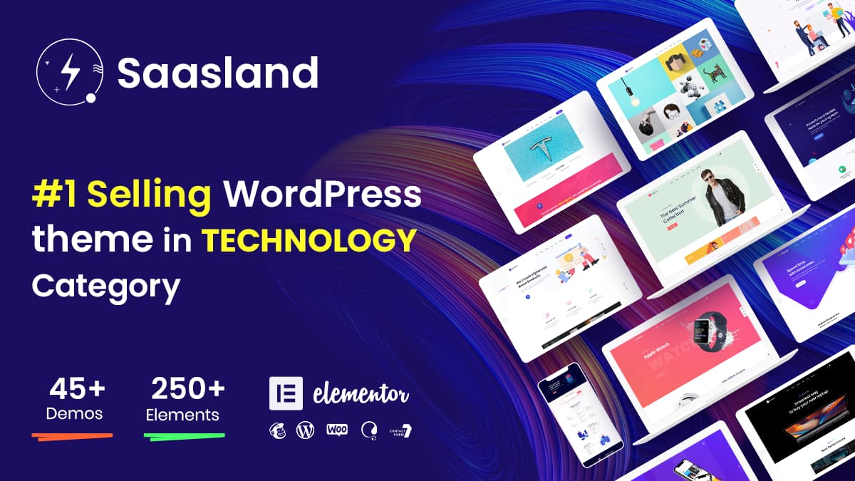 Saasland Thème WordPress pour SaaS, Startup, Technologie et Solutions informatiques