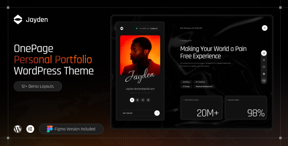 Jayden Portfolio Theme