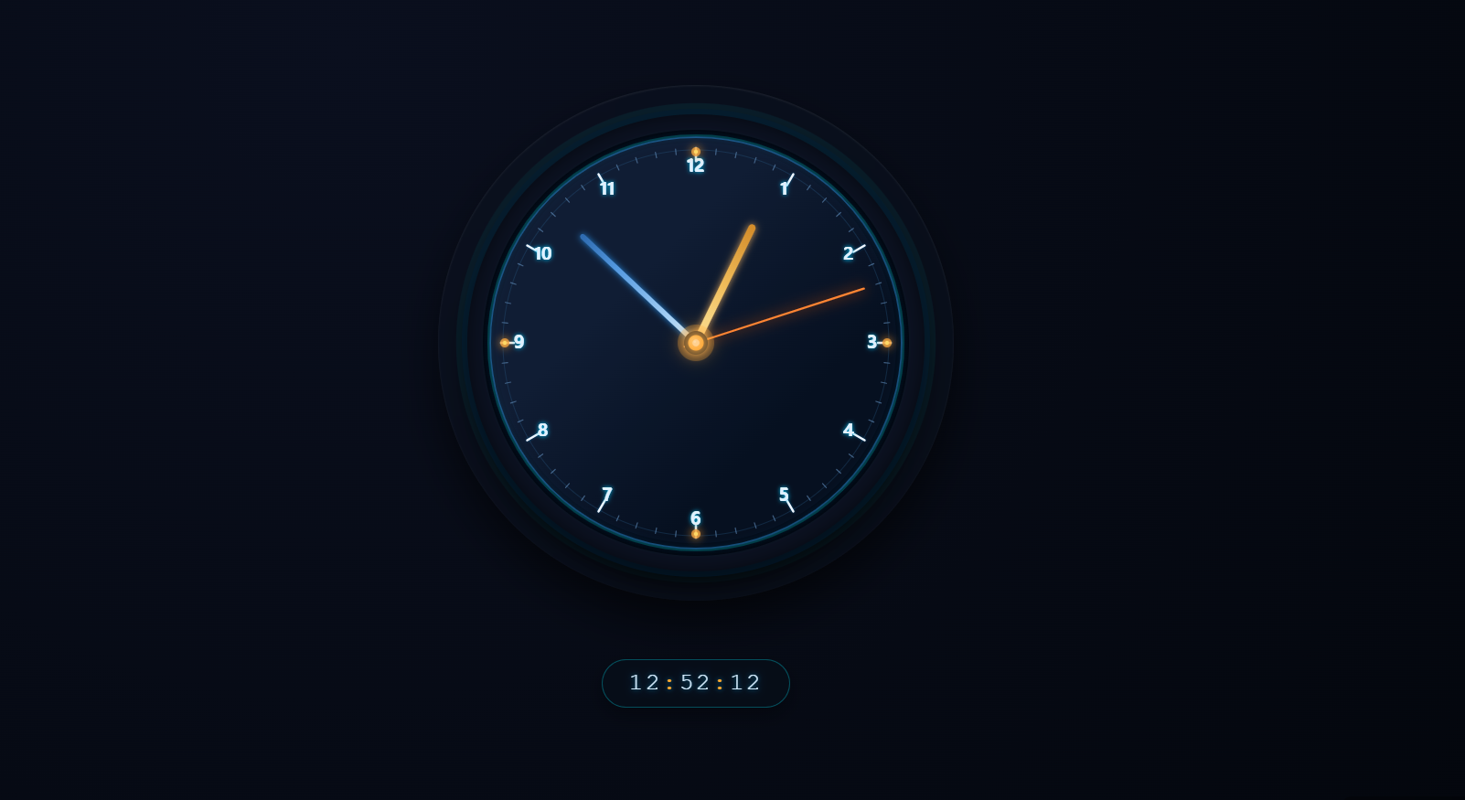 Horloge Analogique HTML CSS JS