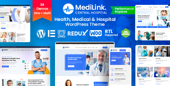 Medilink Thème WordPress Santé et Médecine