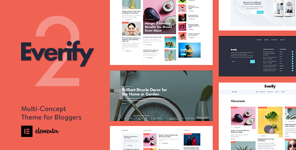 Everify Thème WordPress multi-concept pour blogueurs