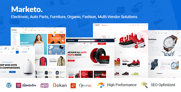 Marketo - eCommerce et Marketplace Multi-Fournisseurs Woocommerce Thème WordPress