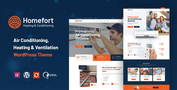 Homefort Thème WordPress Climatisation et Chauffage RTL